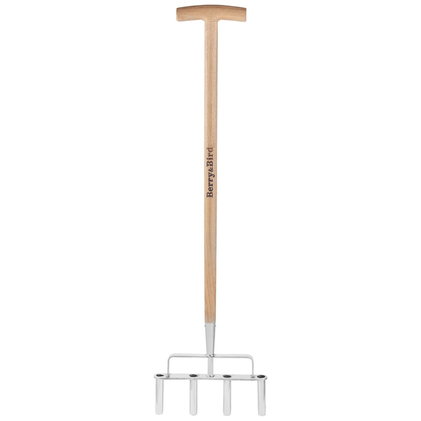 Garden Tools Lawn Coring Aerator Tool 40 inch 4 Core Plug with Wooden Handle